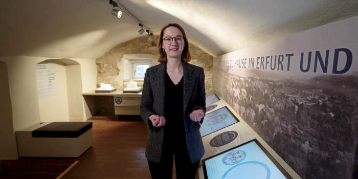 Einblicke in die Dauerausstellung in der Kleinen Synagoge