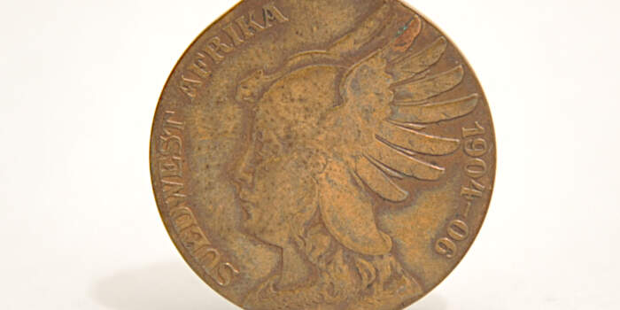 Eine Denkmedaille der deutschen Kolonialzeit