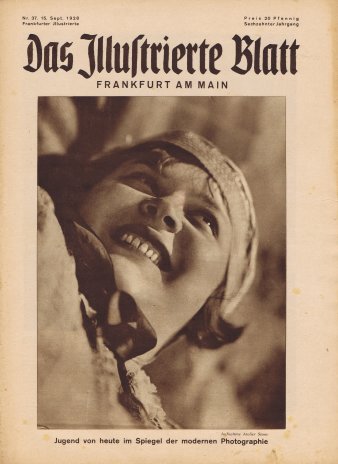 Zeitschriftencover mit dem Bild einer jungen Frau