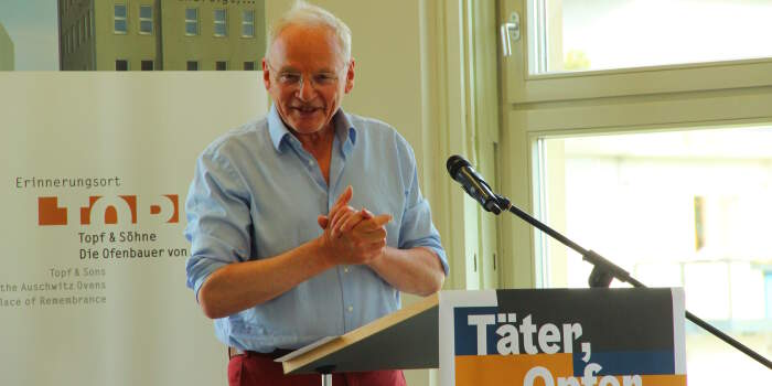 Buchvorstellung mit Götz Aly im Erinnerungsort Topf & Söhne